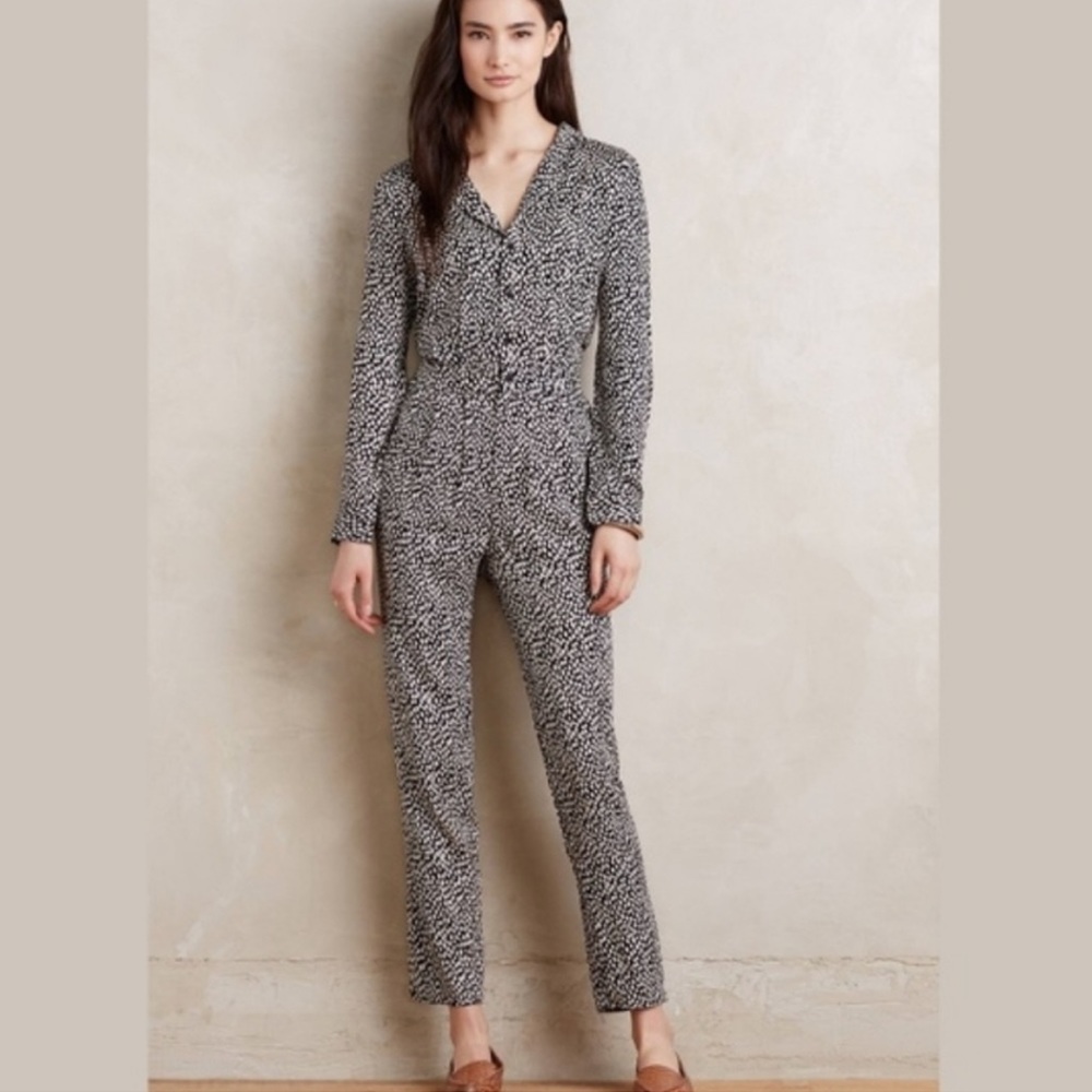 Anthropologie Elevenses Koel Jumpsuit